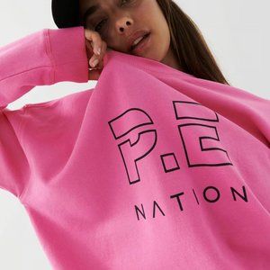 P.E Nation Heads Up Sweat Crewneck - Paloma Pink
